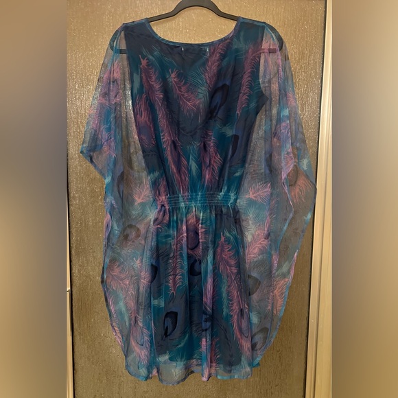 Beautiful Peacock Feather Dress - Picture 3 of 5